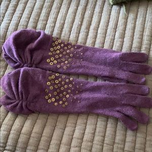 LONG CASHMERE GLOVES - NWOT